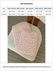 Korean-Style Laptop Bag, Multi-Functional Shock-Absorbing Laptop Bag, Compatible With 10/11/12.9-Inch IPad And 13-Inch Laptops - Pink - View 2