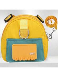 Dog Backpack Harness With Leash,Cute Pet Puppy Backpacks Bulid-In Dog Poop Bag Dispenser,Adjustable Pets Self Carrier Bag For Small Medium Dogs Travel Hiking Daily Walking,Take Your Pet Anywhere With This Adjustable Pet Snack Bag Backpack Carrier!