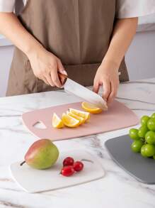 1 pieza/3 piezas Tabla de cortar gruesa para carne, verduras y frutas, con mango de agarre fácil para la cocina