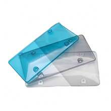 1/2个车牌架，美式车牌框，塑料车牌框，美式车牌罩 - 彩色 - 查看 6