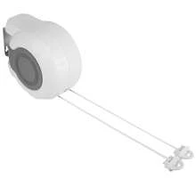 NUEVO tendedero retráctil actualizado, tendedero retráctil doble montado en la pared de 13m Landry Tool tendedero de carrete para interiores y exteriores - con doble tendedero, cada tendedero es de 13 metros, duradero y compacto - Blanco - Ver 10