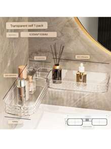 Estantería de esquina de alta gama minimalista y de lujo, de un solo estante, de estilo minimalista, con patrón de estrella, ideal para baño, sin instalación requerida. Solución de almacenamiento perfecta.