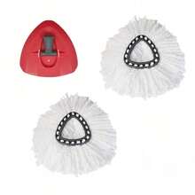 2 Mop Replace Heads, 1 Mop Base And 1 Mop Scrub Brush Set For For O-Cedar And , Compatible With EasyWring 1-Tank System - 2個拖把,1個底座,1把刷子 - 查看 8