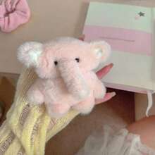 Cute Phone Case, Funny Phone Case, Pink Elephant Ear Plush Phone Case, Compatible With IPhone 1/2, Pro, 3, Pro (2nd Gen), 4, Pro 3