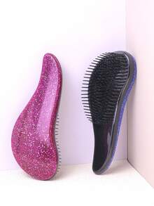 Brosse démêlante pour cheveux bouclés ou lisses, mouillés et secs, brosse démêlante sans douleur avec des poils flexibles pour adultes et enfants - facile à tenir, idéale pour la douche et les voyages, brosse démêlante - design marbre - cheveux mouillés ou secs - convient à tous les types de cheveux - démêle les cheveux et masse le cuir chevelu