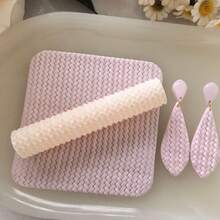 9 Styles Polymer Clay Texture Roller, Flowers Grass Geometric Pattern High-Precision Polymer Clay Crafting Tools For Polymer Clay Earrings Jewelry, Work With Polymer Clay Cutters, 3D Printed Texture Roller - 肌理滾軸 - 查看 20