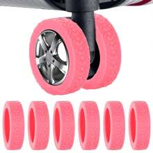 16/8 Peças Coberturas de Roda de Mala, Protetores de Roda de Mala, 1 Peça Protetores de Roda de Mala Portáteis, Coberturas de Roda de Mala de Silicone Coloridas para Conjuntos de Malas com 8 Rodas Giratórias, Capas de Roda Redutoras de Ruído para Cadeiras de Rodas de Escritório, Capas de Mala Anti-Abrasão e Anti-Ruído, Protetores de Mala, Itens Essenciais de Viagem de Férias, Acessórios de Viagem, Capas de Roda de Mala de Mão para a Maioria dos Conjuntos de Malas com Rodas.