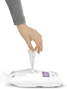 simplehuman Code - Paquete de unidades, bolsas de basura con cordón, 30-35 litros, 8-9 galones, color blanco - Código F - Ver 3