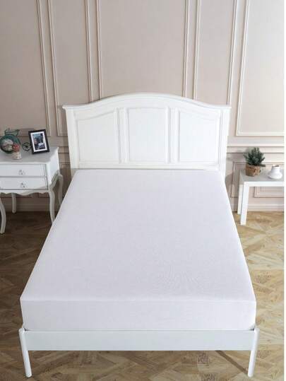 MADE IN TURKEY Premium Cotton Fitted Waterproof Mattress Protector With Elastic Edges – 80% Cotton 20% Polyester, Breathable, Noise-Free, Single Size (100x200x30 Cm) And Double Size (160x200x30 Cm) – True Fit, Not Pampers Or Plastic-Like Material