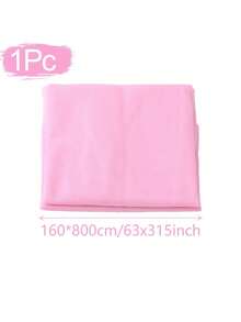 1 pièce Rideau voile rose transparent, drapé de plafond en mousseline, décoration de cérémonie de mariage romantique, rideau transparent polyvalent, décoration de mariage en extérieur, décoration de baby shower, décoration de réception de mariage, décoration de fête d'anniversaire, toile de fond d'arche de mariage, décoration d'arrière-plan de fête - Rose bonbon - Voir 12