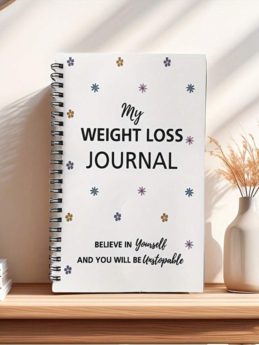 1PC Weight Loss Diary And Fitness Planner -Track Daily And Weekly Exercise And Diet,Follow A Progressive Plan,Set Goals And Achieve Them Successfully,Stay Motivated And Confident - Multicolor - View 1