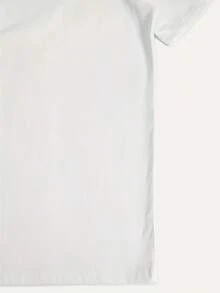 Camiseta Casual de Manga Corta para Hombre - Impresión de Tiburón y Gato de Dibujos Animados, Tela Transpirable, Ropa de Calle Cómoda para el Verano, Cuello Redondo, Ajuste Regular, Camiseta de Uso Diario| Camiseta gráfica divertida| Ajuste cómodo - Blanco - Ver 4