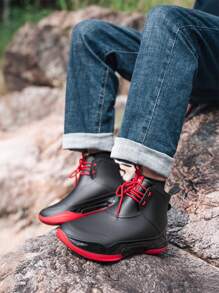Unisex Short Rain Boots, Comfortable, Anti-Slip, Waterproof, Suitable For Hiking, Jungle, Outdoor Activities, Couples Rain Boots