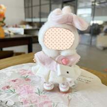Novo vestido de princesa rosa de 17 cm, pingente fofo de xale com manto de princesa, 15 cm de altura (apenas vestido)