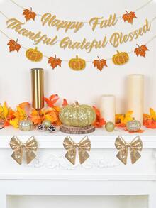 1 件感恩节南瓜套装软填充人造秋季南瓜装饰收获闪亮南瓜适用于农舍秋季万圣节秋季感恩节收获家居装饰、万圣节装饰万圣节装饰秋季装饰房间装饰、假植物 - 感恩160扁瓜-金 - 查看 5