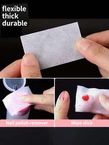 1000PCS White Disposable Nail Care Wipes - Dust-Free Soft Paper Pad, Suitable For Acrylic And Gel Nails, Formaldehyde Free And Alcohol Free Nail Removal Cleaning Pads, Complete Beauty Tools And Accessories, Nail Care Necessities Nails Nails Supplies Nail Stuff - White - View 7