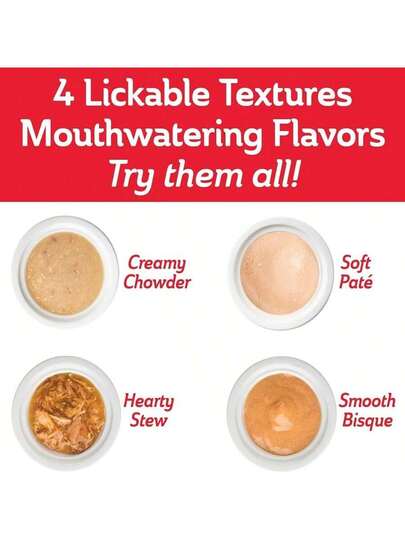 Hartz Delectables Bisque NonSeafood Chicken Amp Beef Lickable Wet Cat Treats 12 Count  140 Ounce Pack Of 12