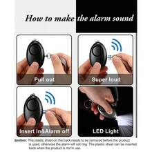 Self Defense Keychain Full Set For Women, Safety Keychain Set With Personal Alarm And Window Breaker, 9 Pcs Protective Keychain Accessories For Women Halloween - A - 查看 13