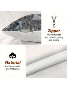 The Best-Selling 3D Printed Series Pillowcase 4-Piece Set, Polyester Short Plush Sofa Cover (Without Pillow Core)