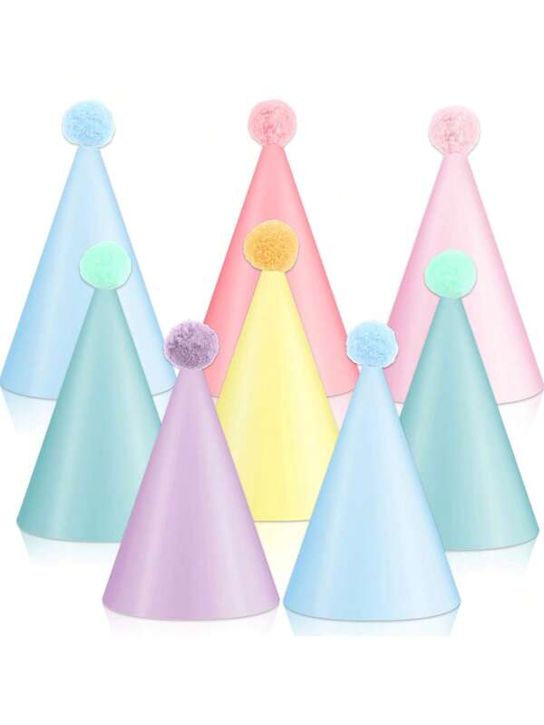 10 piezas Sombrero de fiesta pastel, Sombrero con forma de cono para fiesta de cumpleaños, Lindo sombrero de papel para cumpleaños de pastel con diseño de Cone, Corona linda, Combinación de sombrero para fiestas de adultos, Boda nupcial Centro Soltera Fiesta Sombrero decorativo, Gorro colorido, Con decoración dorada, Gorra para Fiesta de Cumpleaños