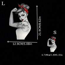 1/2/3pcs Vinyl Heat Transfer Stickers, Hot Melt Patches For Fitness Girls, Suitable For DIY Washable Stickers On T-Shirts, Hoodies, Pillows, Backpacks, And Handbags, Mixed Colors, Suitable For Both Men And Women's Clothing And Craft Gift Decoration - Multicolor - View 3