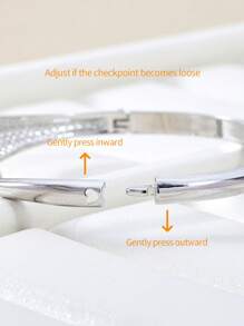 Fashionable Atmospheric Charming And Luxurious Dolphin Rhinestone Bangle Bracelet For Girl Party Gift