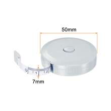 Measuring Tape Round Retractable Tailors Tape Measure Pocket Size For Body, Fabric, Sewing And Crafts Measurements - Sky Blue - View 2