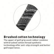 13PCS Golf Grip PLUS 4 Men's Rubber Golf Grips Cotton Yarn Golf Club Grips Iron And Wood Standard Grip Universal - Grey - View 3