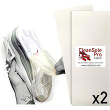 CleanSole Pro (Sheets, Contouring Soles) Protector Sneakers, High Value Dress Shoes, Heels. Easy To Apply Peel-And-Stick Adhesive Film To Shield, Keep Footwear Soles Clean & Scuff- - 1 - View 1