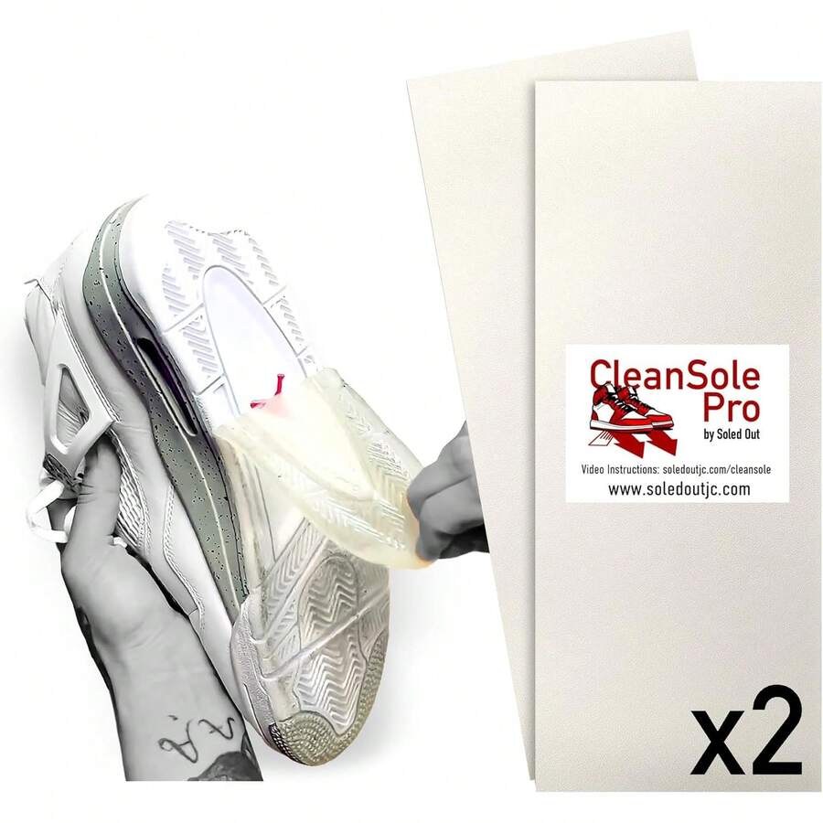 CleanSole Pro (Sheets, Contouring Soles) Protector Sneakers, High Value Dress Shoes, Heels. Easy To Apply Peel-And-Stick Adhesive Film To Shield, Keep Footwear Soles Clean & Scuff- - 1 - View 1