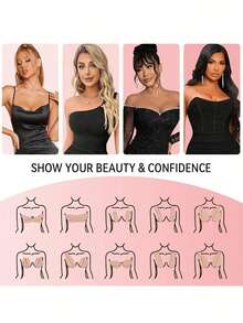 胸部胶带可提升和收紧您的乳房，包括身体胶带和无肩带胸罩 - 透气胶带，用于提升 A-E 罩杯和宽胸罩！