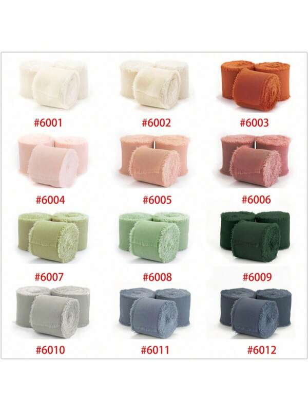 1 Roll 5 Meters Chiffon Ribbon, Wedding Floral Bouquet Tie Sash, Gift Packaging Bow Decor, Hand-Dyed Chiffon Ribbon DIY Gift Decoration