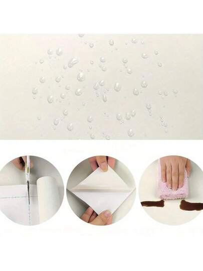 Roll Of Verlichting Wit Self Adhesive Wallpaper Vinyl Can Be Bedroom Living Room Furniture Cabinet Renovation Wand Covering Removable Easy To Clean Home ation Stickers 1m/2m/3m/5m/7m/10m Ho Paper Wallpapers Kitchen Art Sticker view 5