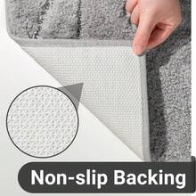 Bathroom Rugs Mat Runner 24 X 60 Inch, Light Gray Bath Rugs Extra Long Non-Slip Machine Wash Dry Bath Mats Large Soft And Absorbent Microfiber Carpet For Bathroom Floor, Tub And Shower - Grey - View 5