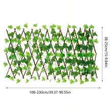 Garden Screening Expanding Trellis Privacy Screen Hedge Faux Ivy Leaves Wooden Fence
