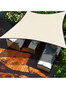 Vela de sombra triangular, toldo de sombra para exteriores de color blanco lechoso, transpirable, bloquea el 95% de los rayos UV y resistente al agua, para patio, balcones, jardín, fiestas y actividades al aire libre
