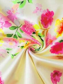 女士花卉数码印花露背紧身连衣裙，优雅性感无肩带Y2K派对鸡尾酒会沙滩波西米亚风连衣裙，春夏秋季度假装 - 彩色 - 查看 11