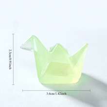 Random5pcs/10pcs/15pcs Micro Landscape Creative Dreamy Night Light Thousand Paper Crane Handmade DIY Decoration Blind Bag Accessories Mini Desktop Ornaments