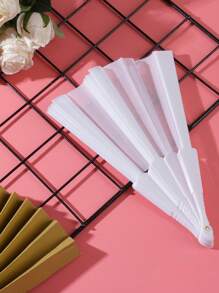 1/2/3PCS Ethereal Crinkled White Hand Fan ✧ Customize As Qixi Keepsake/Christmas Decor/Wedding Prop ✧ Year-Round Ceremonial Charm~Hanfu Accessories ✧ Bridal Bouquet Fan ✧ Festive Gifts ✧ Summer Breeze Companion
