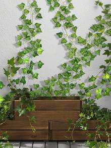 24/36/12 szt. 6,89 stopy Sztuczne Pnącza Bluszczowe, Wianek z Bluszczu, Zielone Rośliny, Wiszące Pnącze, Realistyczne Sztuczne Liście Fikusa, Sztuczna Zieleń Do Domu, Ogrodu, Biura, Balkonu