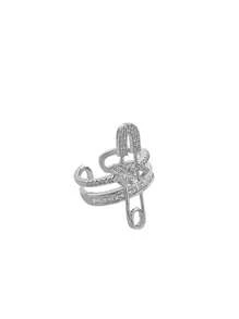 1 pieza de Broche de pentágono de circonita, Anillo de circonita para uso diario, Regalo