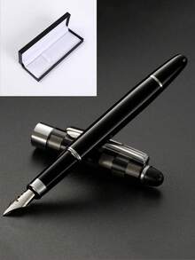 [Customized] 1pc High-Quality Electroplated Elegant Customized Refillable Fountain Pen With 0.5mm Fine Nib, Smooth Writing, Includes 30pcs 2.6mm Ink Cartridges. A Thoughtful Daily Writing/Calligraphy Pen Gift For Coworkers, Family, Valentine's Day, Back-To-School, Graduation, Christmas, Father's Day, Teacher's Day, Thanksgiving, Christmas, Mother's Day, Birthday, Personalized Gift - Multicolor - View 53