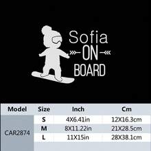 1Pc Customized Stickers ,Baby On Board ,Baby In Car,Suitable For Smooth Surfaces Such As Cars, Etc, Furniture Customized Label Decoration,Suitable For Home, Office, Commercial, And Commercial Decoration And Gifts. Birthday Graduation - Multicolor - View 9