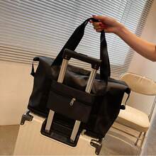 Large Capacity Travel Storage Bag, Moving Packing Bag, Clothes Storage Bag, Short-Distance Luggage Bag, Cross-Body Single-Shoulder Travel Bag - Blue - View 10