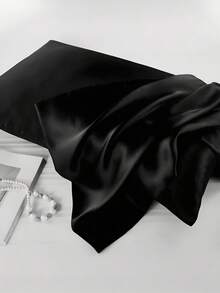 Available In Many Colors Solid Color Pillowcase, Imitation Silk Pillow Case For Hair And Skin, Luxurious And Silky Smooth, Ultra Soft And Breathable, Machine Washable, Soft Pillow Cover With Envelope Closure For Bedroom, Bedding Supplies Gift For Women Man, Luxury Bed Pillow Cover, Ultra Soft Hotel Pillow Protector, Good Gifts For Mum Dad Friend Andtravel Sleep, Wedding Gift, No Filler, Black, White, Gray, Khaki Home Decor Bedroom Decor Room Decor Aesthetic Room Decoration Stuff Living Room Decor Cushion Covers Cushion Pillow Cases - Multicolor - View 6