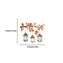 50张彩色灯笼造型PET贴纸，卡通风格，可重复使用，自粘式，不对称形状，适用于剪贴簿、笔记本电脑、水瓶、手机、汽车等 - 透明，可粘贴于塑料和玻璃表面，也可用于学习用品和返校季。 - 彩色 - 查看 2