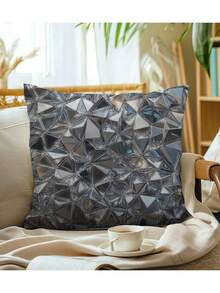 The Best-Selling 3D Printed Series Pillowcase 4-Piece Set, Polyester Short Plush Sofa Cover (Without Pillow Core)