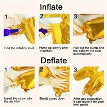 5pcs Foil Balloons For Birthday Party Decoration, Suitable For Birthdays, Holidays, Anniversaries, And Other Themed Events