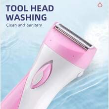 Kemei 三合一理容套装，电动剃须刀，女士脱毛器，胡须修剪器，女士比基尼及敏感部位电动剃须刀，无痛体毛修剪器，USB充电式清洁套装 - 彩色 - 查看 5