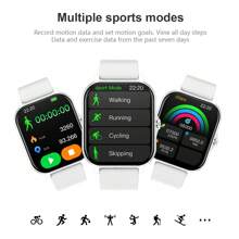 Hot 1 Pair Comfortable Silicone Watch Bands For Men & Women, Upgraded Smart Watch With Wireless Earbuds, Featuring Step Counting, Calorie Tracking, Multiple Sport Modes, Remote Camera, Music Control, Alarm, Message Reminder, 180mAh Battery, 1.83" Full Touch Screen, Compatible With Android & IOS, Great Gift For Holidays